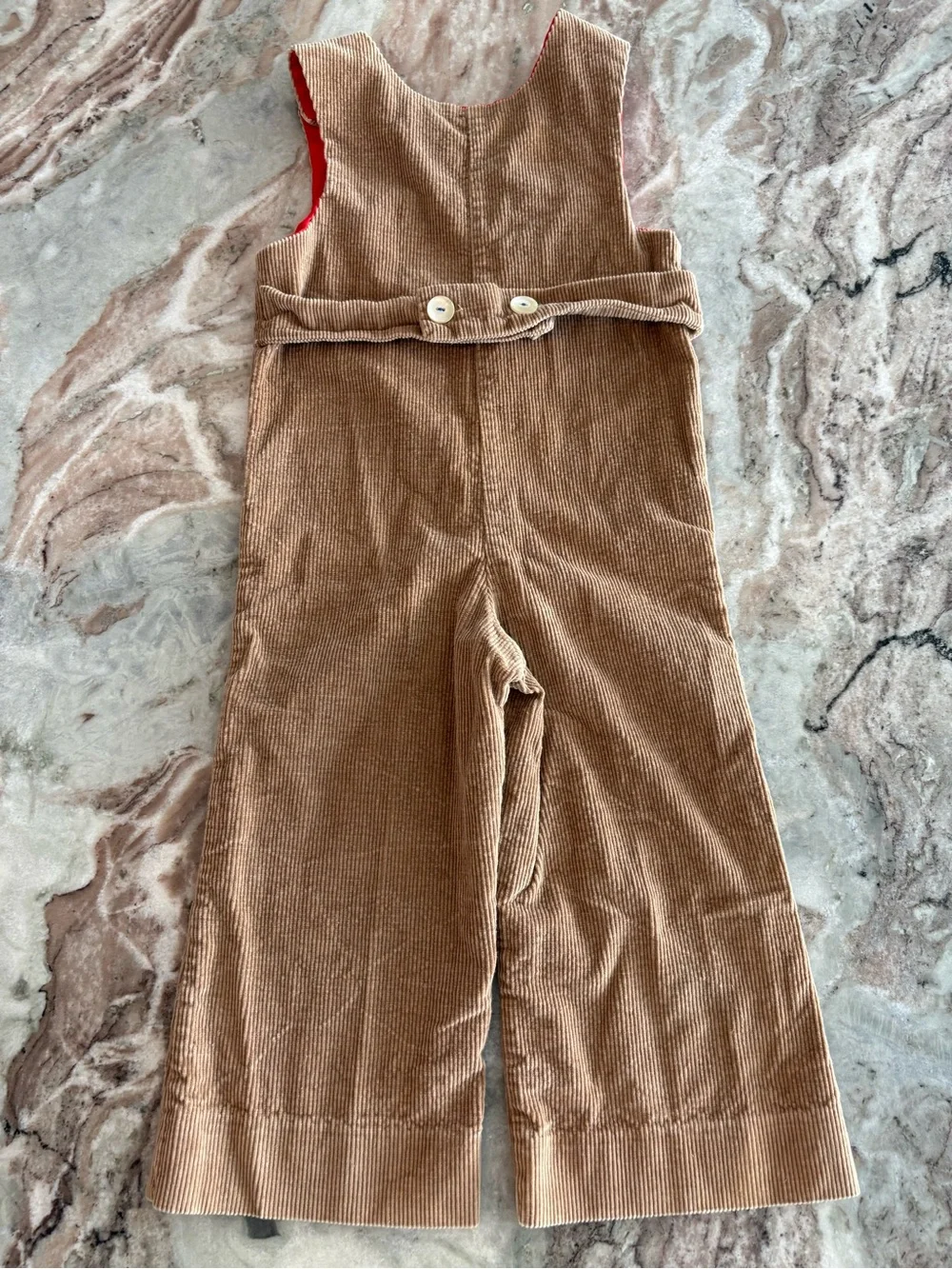 Vintage Chocolate Soup Kids Corduroy Romper Overalls Retro Preppy Size 4